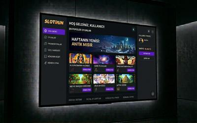 Slotrun Platform Ana Arayüz Görüntüsü